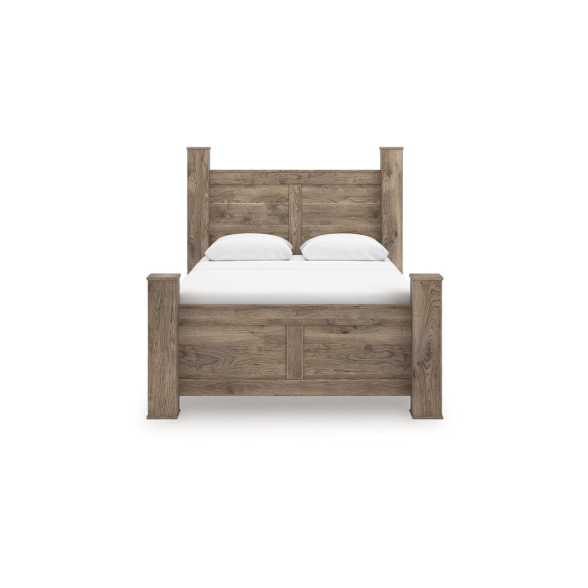 Rusticott Queen Poster Bed (PCB2260-SI) - Image 3