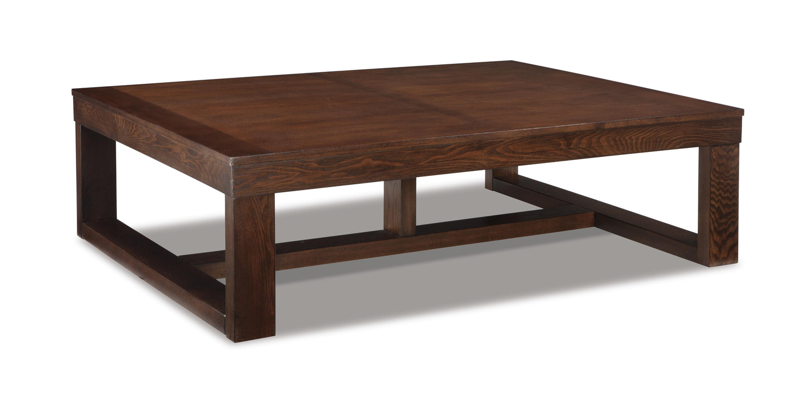 Watson Coffee Table and 2 End Tables with Console - Dark Brown  (T481-SI) - Image 5