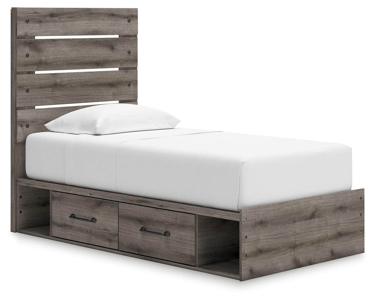 Graystorm Twin Panel Storage Bed (PCB2405-SI)