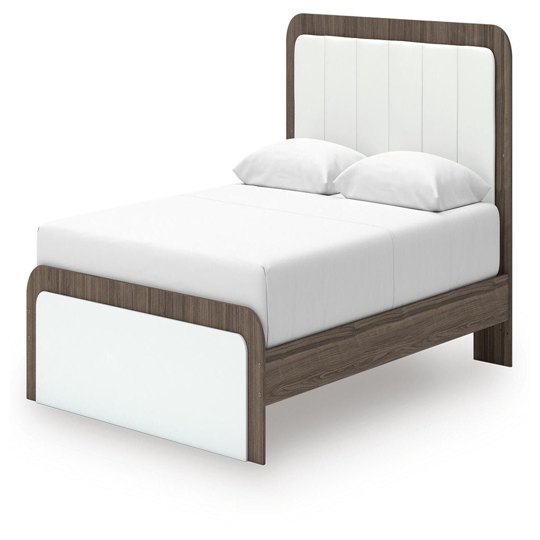 Kendanport Queen Upholstered Bed (PCB1108-SI) - Image 5