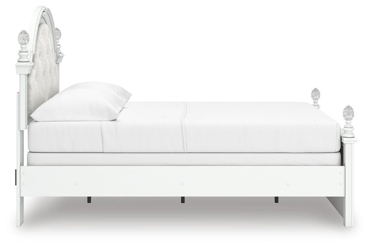 Kozlani Full Upholstered Panel Bed, Dresser and Mirror (PCB1819-SI) - Image 4