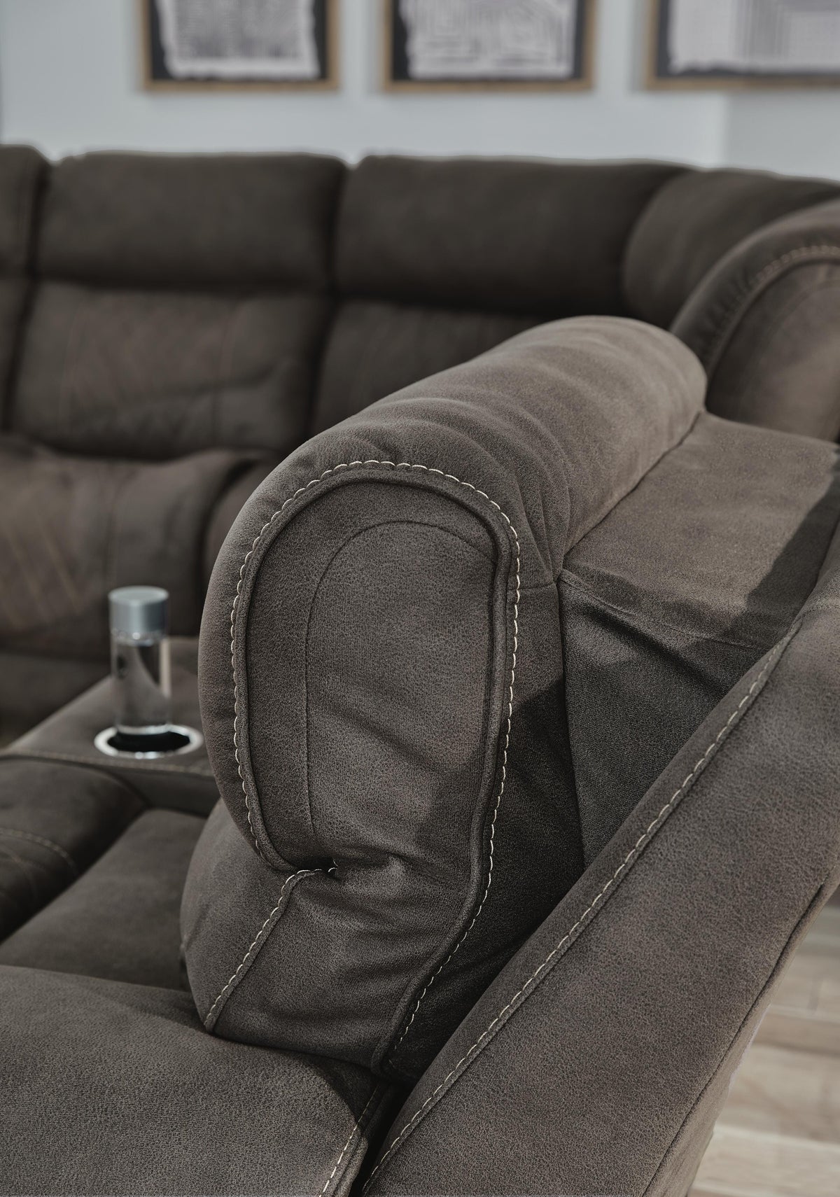 Hoopster Left-Arm Facing Power Recliner (23703-SI) - Image 8