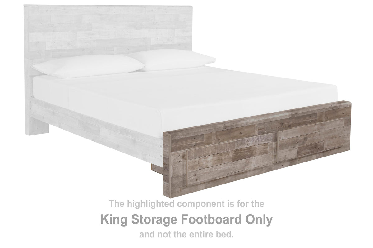 Effie Storage Footboard - Whitewash  (B255-SI) - Image 2