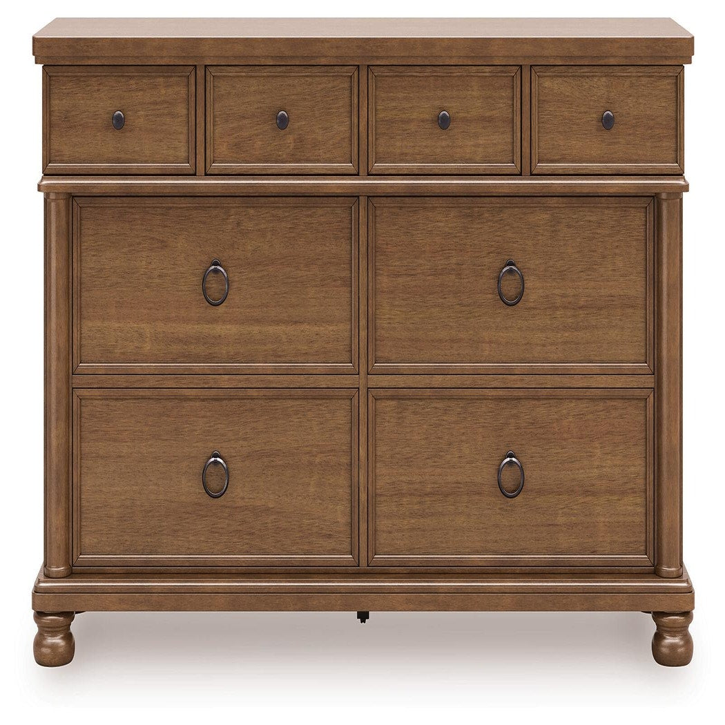 Rowlenstown King Poster Bed, Dresser and 2 Nightstands (PCB824-SI) - Image 2