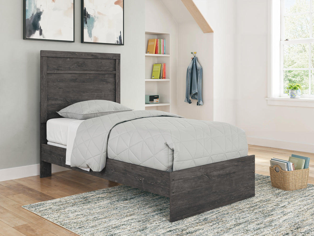 Belachime Panel Bed (Youth) - Charcoal  (B2589-SI) - Image 7
