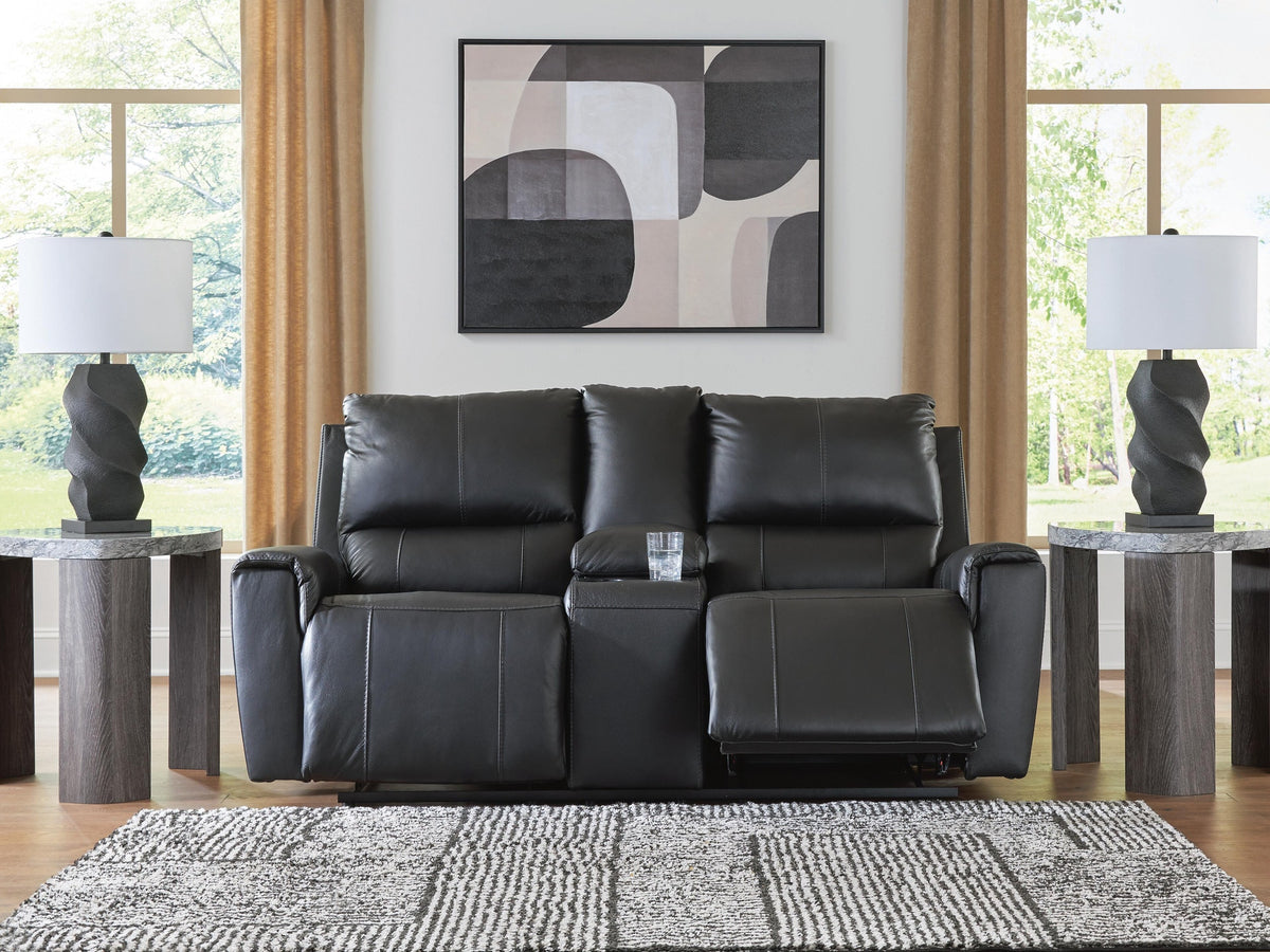 Glossmore Reclining Loveseat with Console (PCU11700-SI) - Image 12