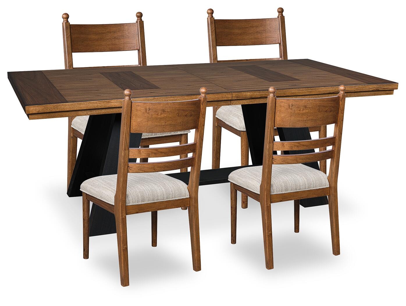 Greddinton Extension Dining Table and 4 Chairs (PCD824-SI)