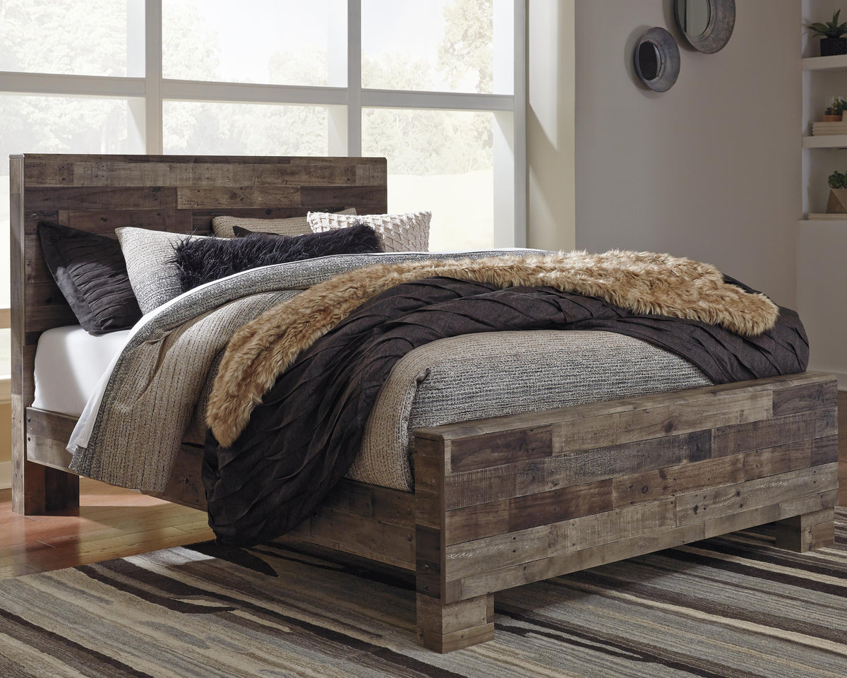 Derekson Panel Bed, Dresser and Mirror (B200-SI) - Image 5