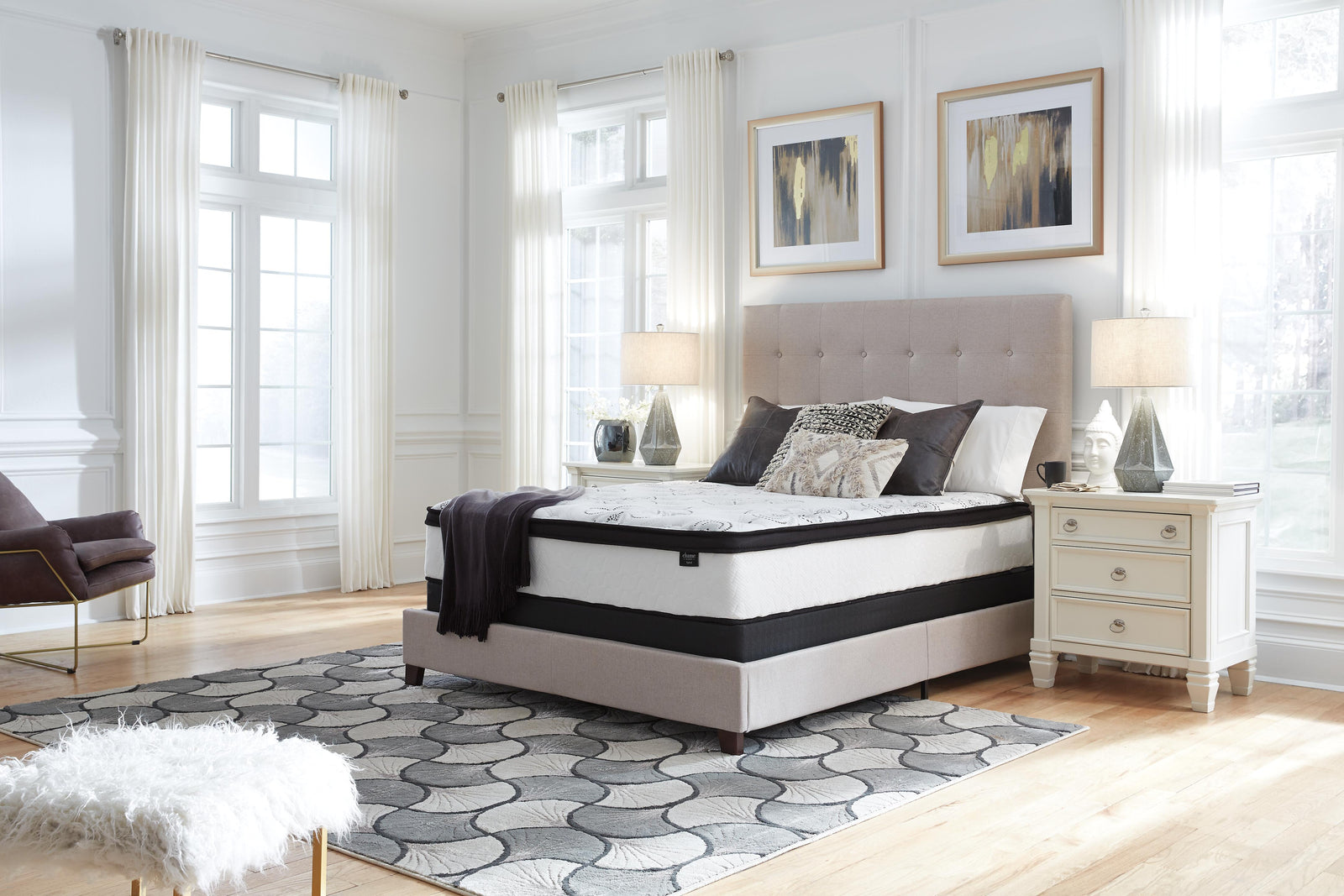 Chime 12 Inch Hybrid California King Mattress in a Box (M697-SI) - Image 12