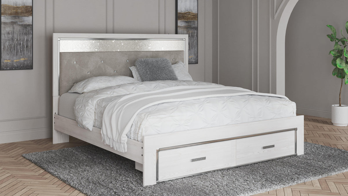 Altyra Upholstered Storage Bed - White  (B2640-SI) - Image 7