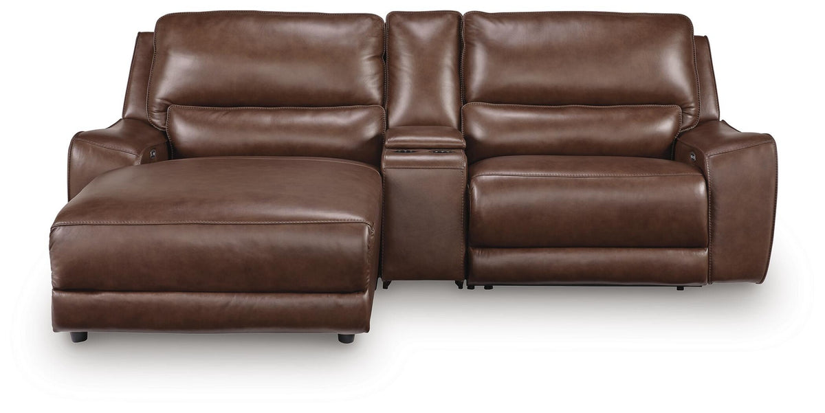 DeepWakes 3-Piece Power Reclining Sectional with Chaise (PCU62607-SI)