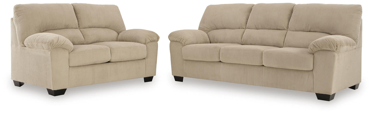 SimpleJoy Sofa and Loveseat (24203-SI)
