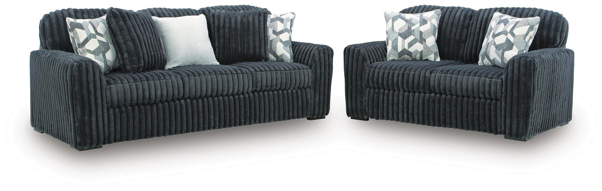 Midnight-Madness Sofa and Loveseat (98105-SI)