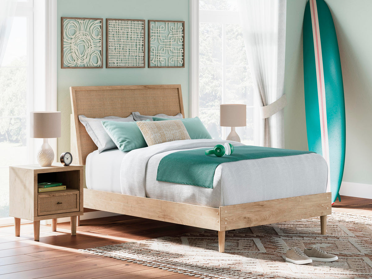 Cielden Panel Bed, Dresser and Mirror - Two-tone  (B1199-SI) - Image 18