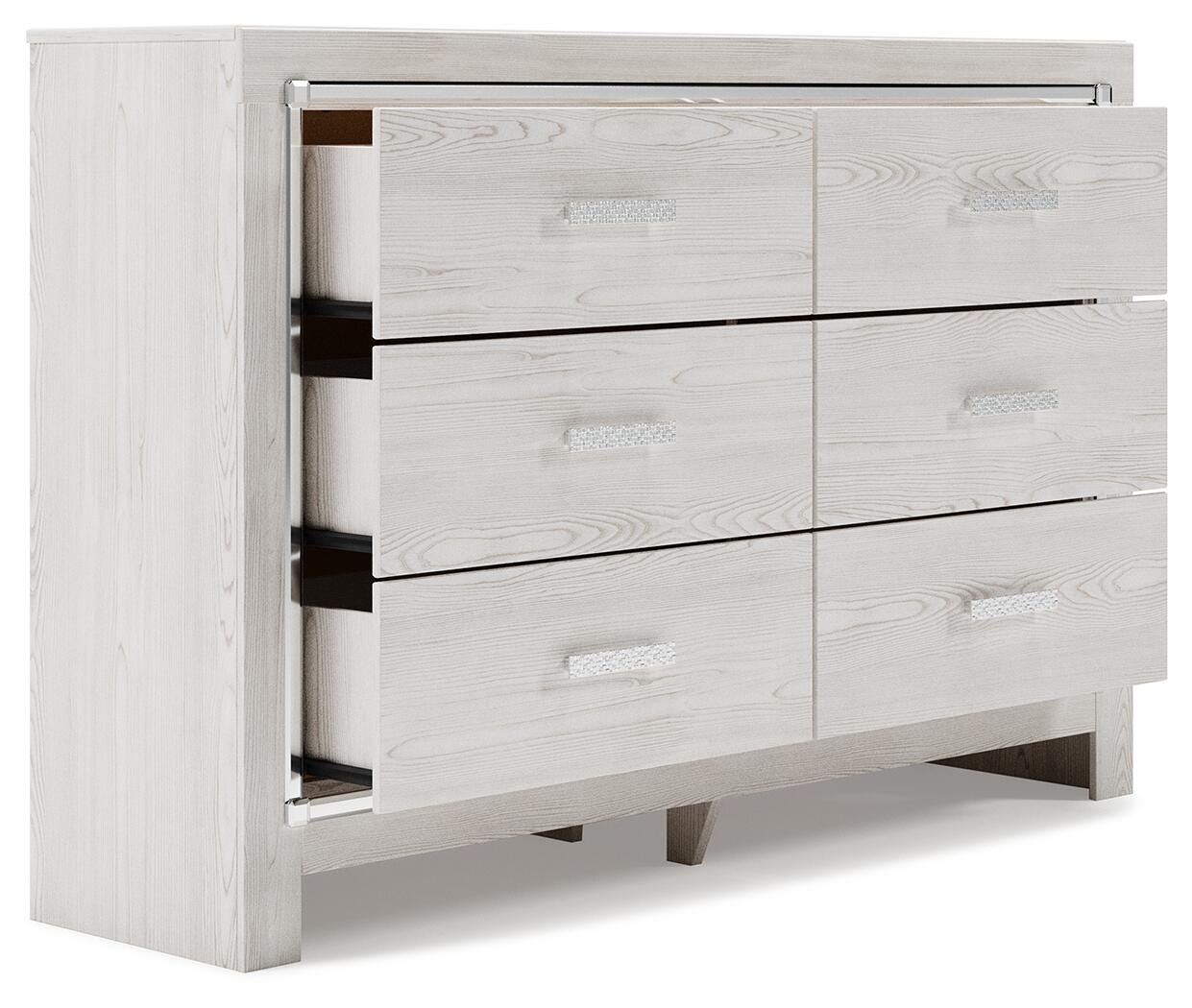Altyra Panel Bed, Dresser, Chest and 2 Nightstands (B2640-SI) - Image 4