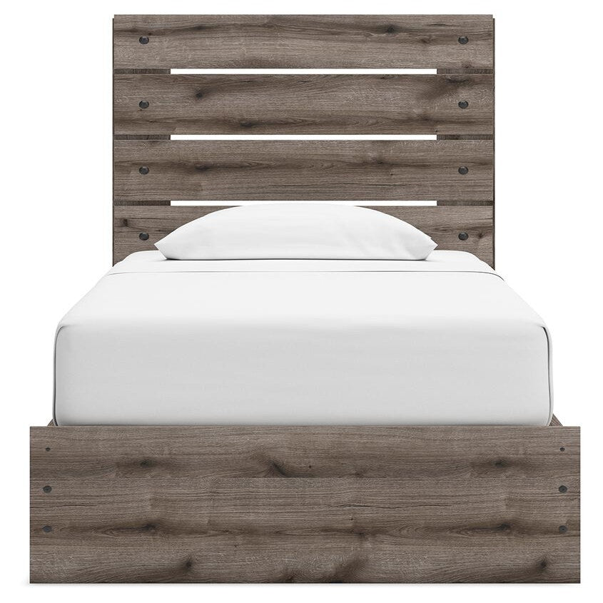 Graystorm Twin Panel Bed with Storage (PCB2405-SI) - Image 5