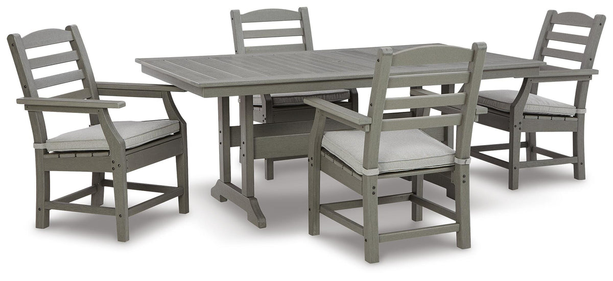 Visola Outdoor Dining Table with 4 Chairs (P802-SI)