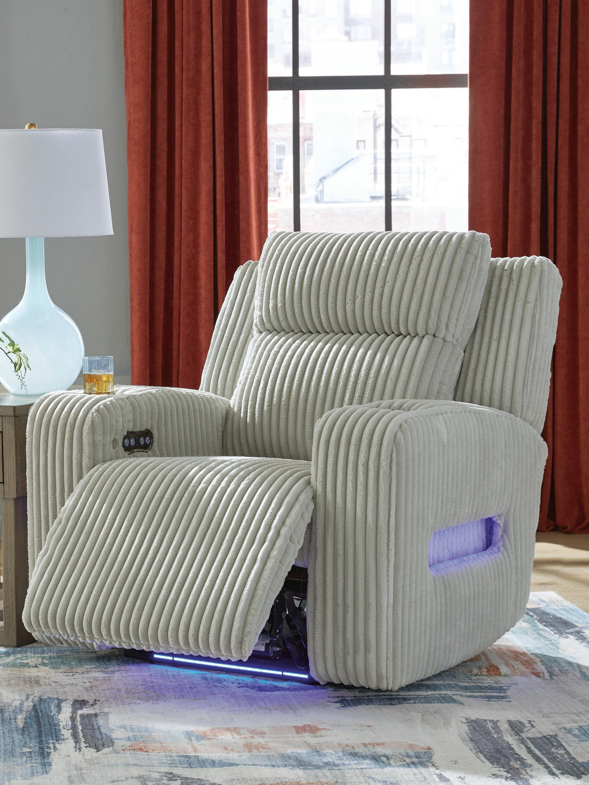 Carvara Power Reclining Loveseat with Console (PC64203-SI) - Image 15