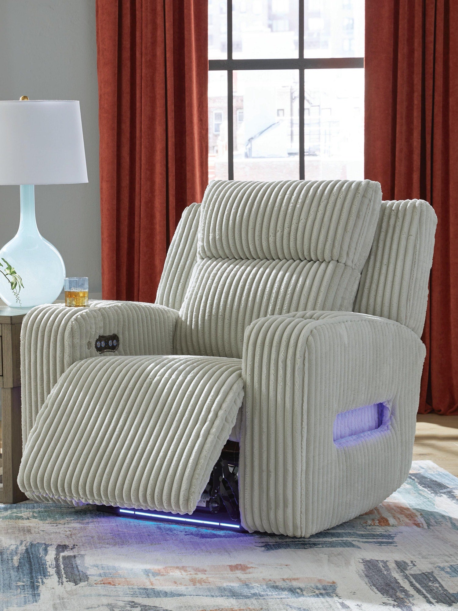 Carvara Power Reclining Loveseat with Console (PC64203-SI) - Image 15
