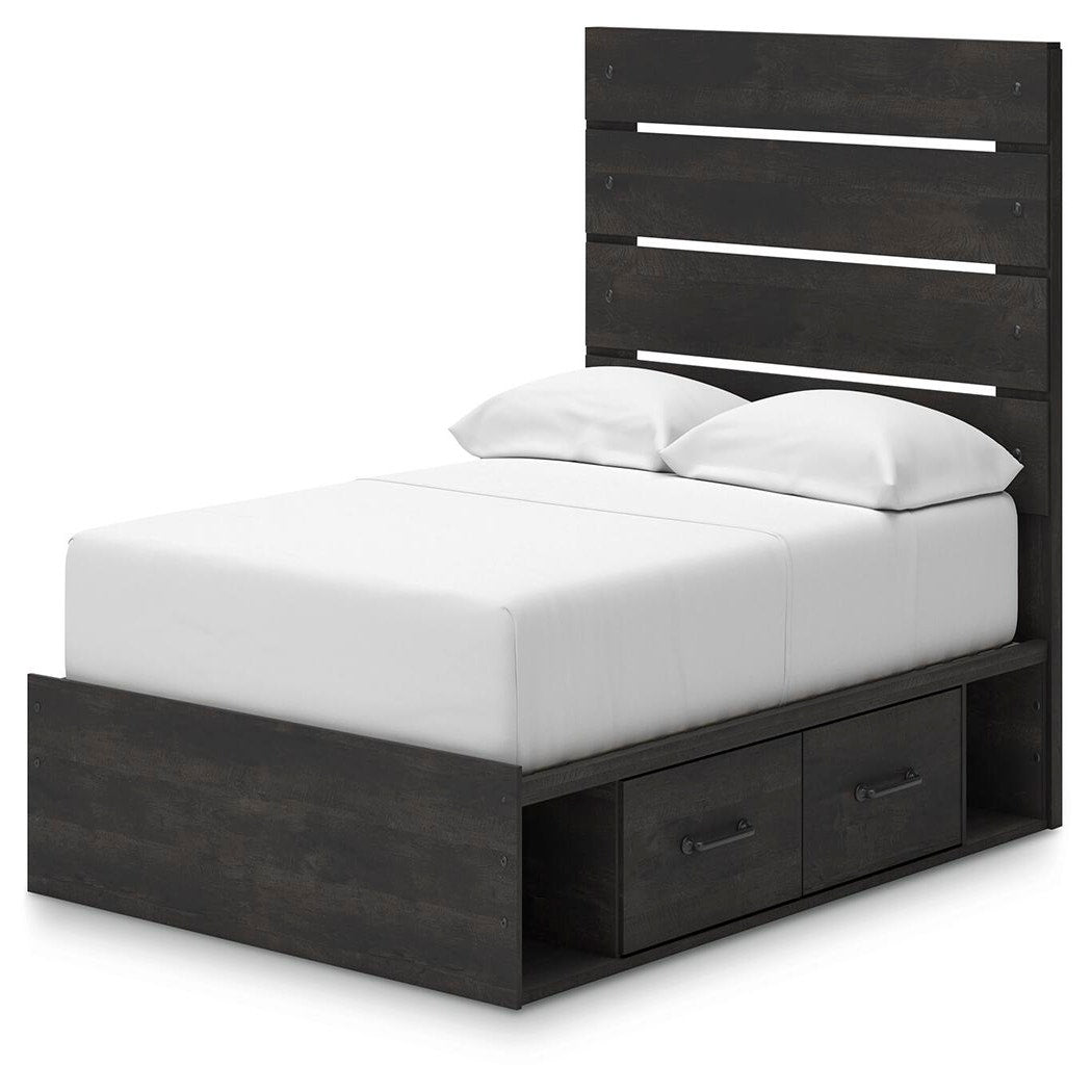 Hollivern Full Panel Bed with Storage (PCB2108-SI) - Image 4