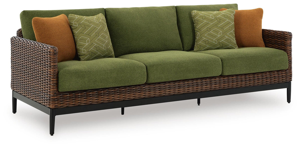 Horizon Hall Outdoor Sofa, 2 Lounge Chairs and 2 Ottomans (P572-SI) - Image 10