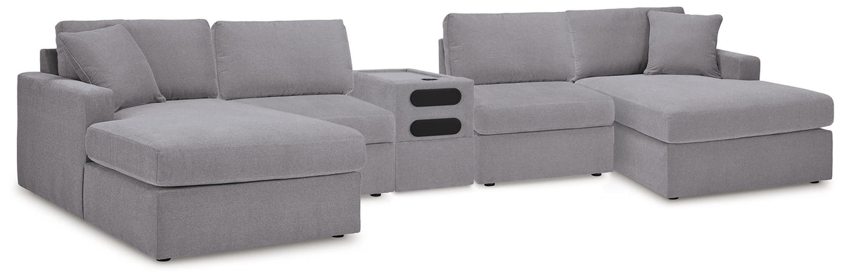 Modmax 5 Piece Sectional with Audio Console (92104-SI)