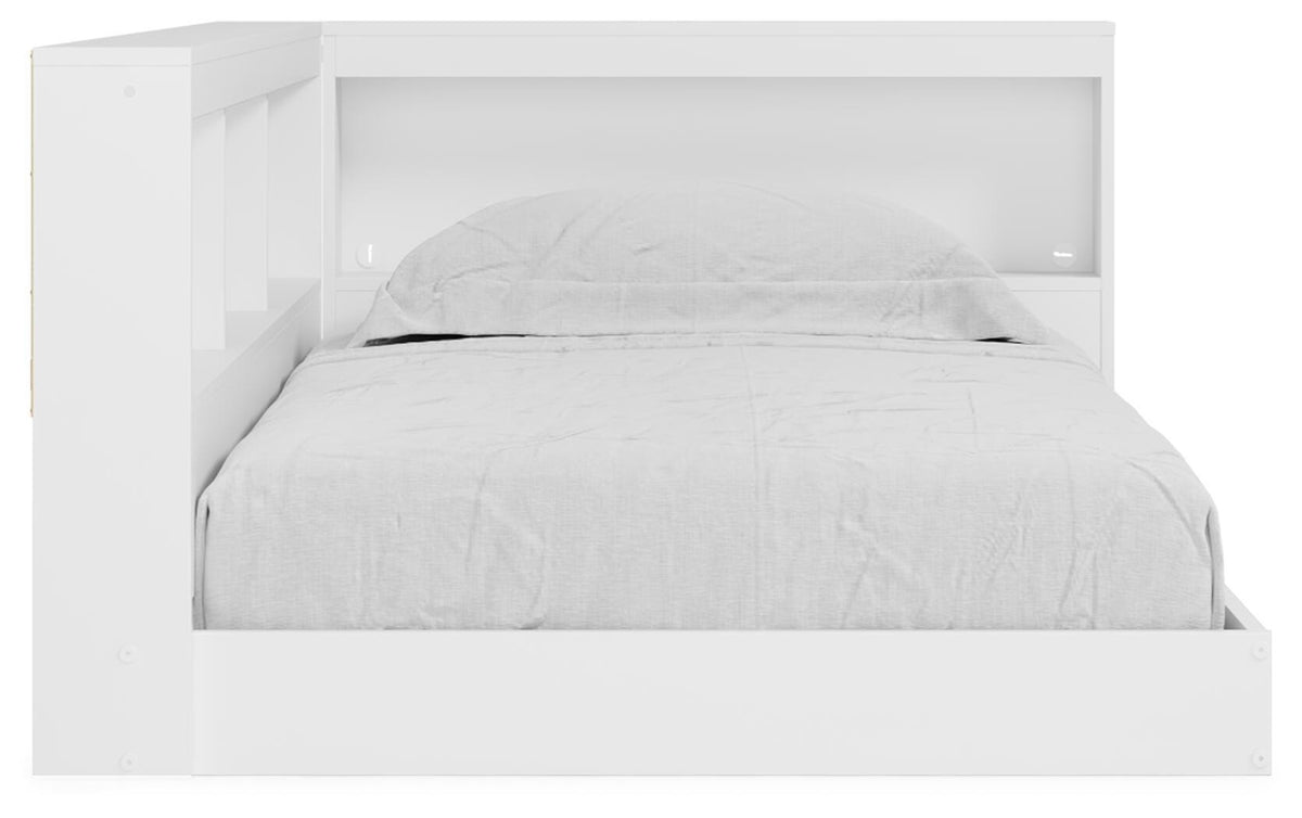 Piperton Bookcase Storage Bed (Youth) - White  (EB1221-SI) - Image 3