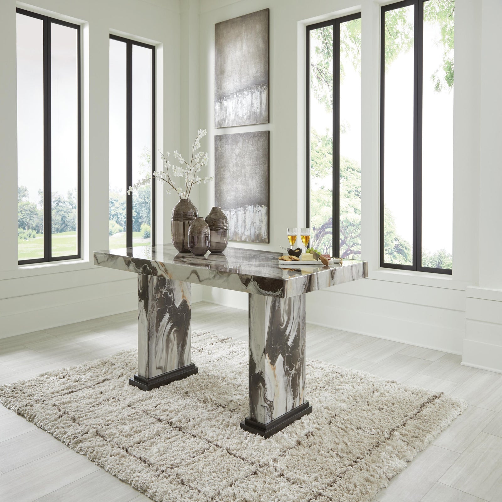 Jeshina Dining Table and 4 Chairs (PCD581-SI) - Image 10
