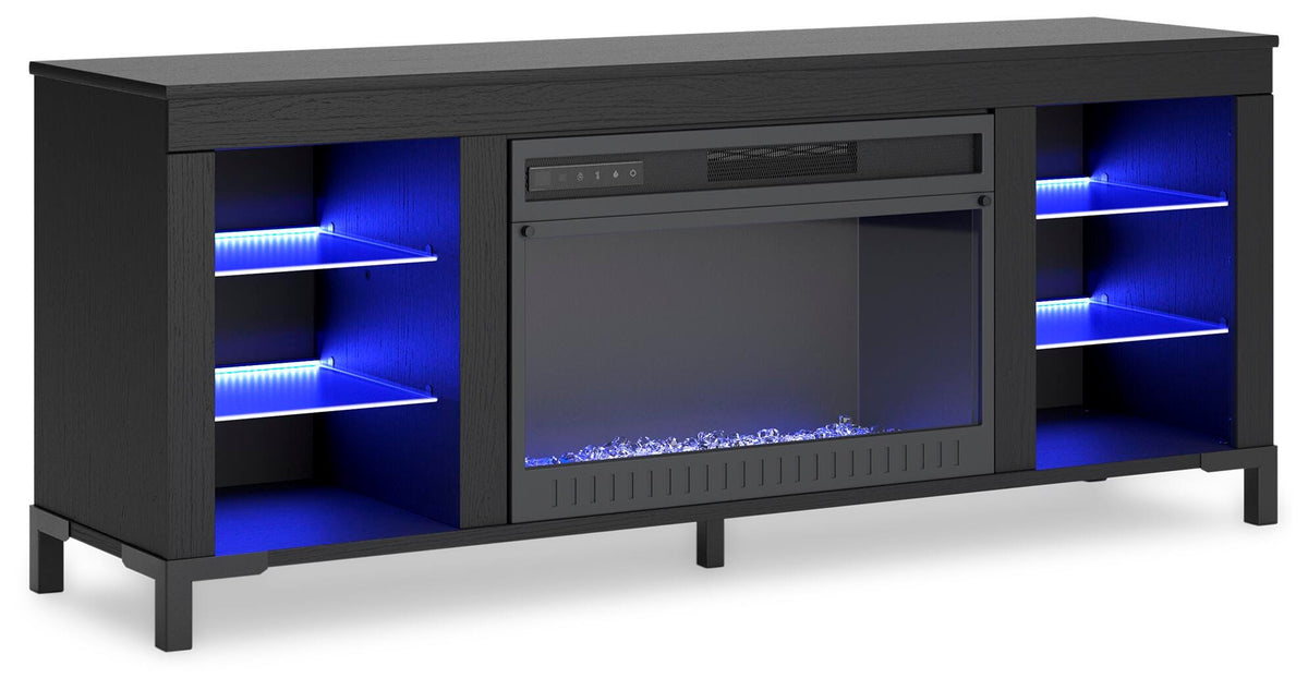 Cayberry 60 TV Stand with Electric Fireplace (W2721-SI) - Image 4