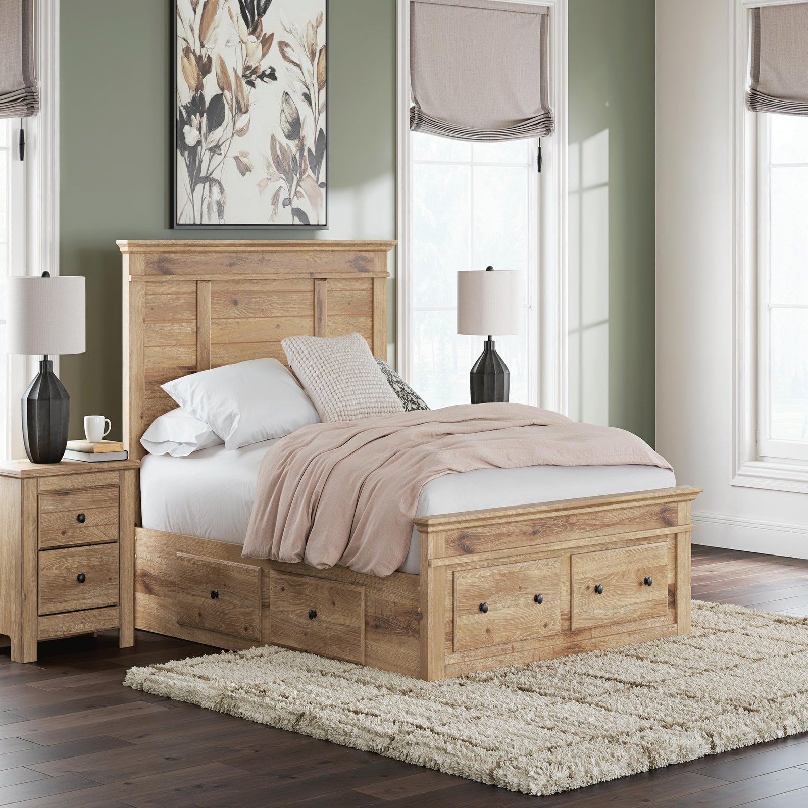Makidern Queen Panel Storage Bed (PCB1170-SI) - Image 11