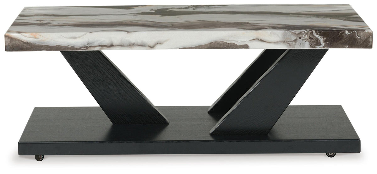 Cendill Table (Set of 3) - Dark Brown/White/Black  (T403-SI) - Image 7