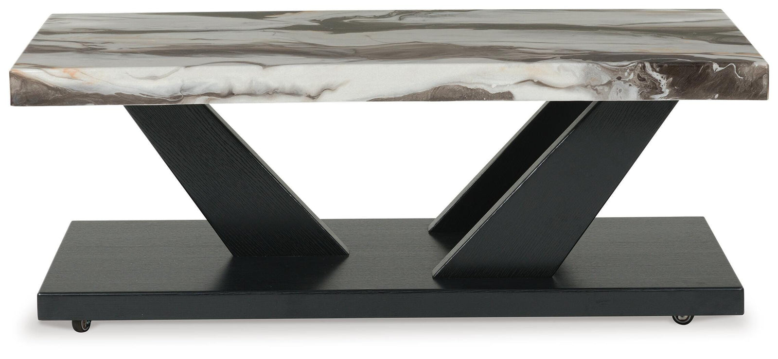 Cendill Table (Set of 3) - Dark Brown/White/Black  (T403-SI) - Image 7