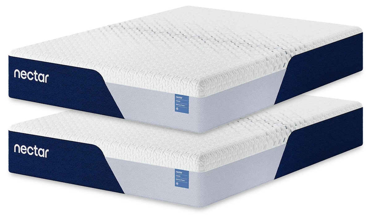 Nectar Classic Memory Foam 2 Twin XL Mattresses (M125-SI)