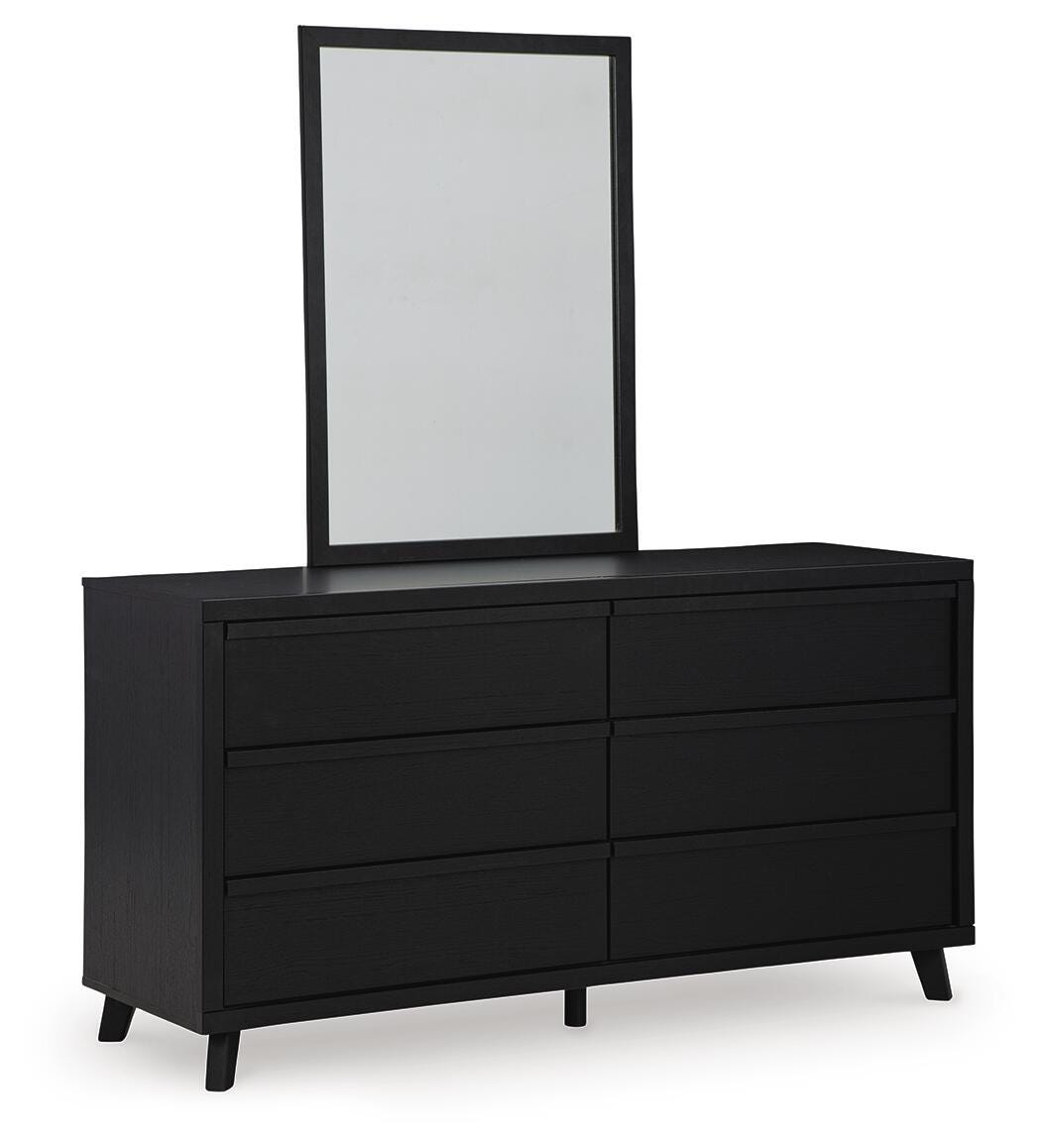 Danziar Bed, Dresser, Mirror, Chest and Nightstand - Black  (B1013-SI) - Image 3