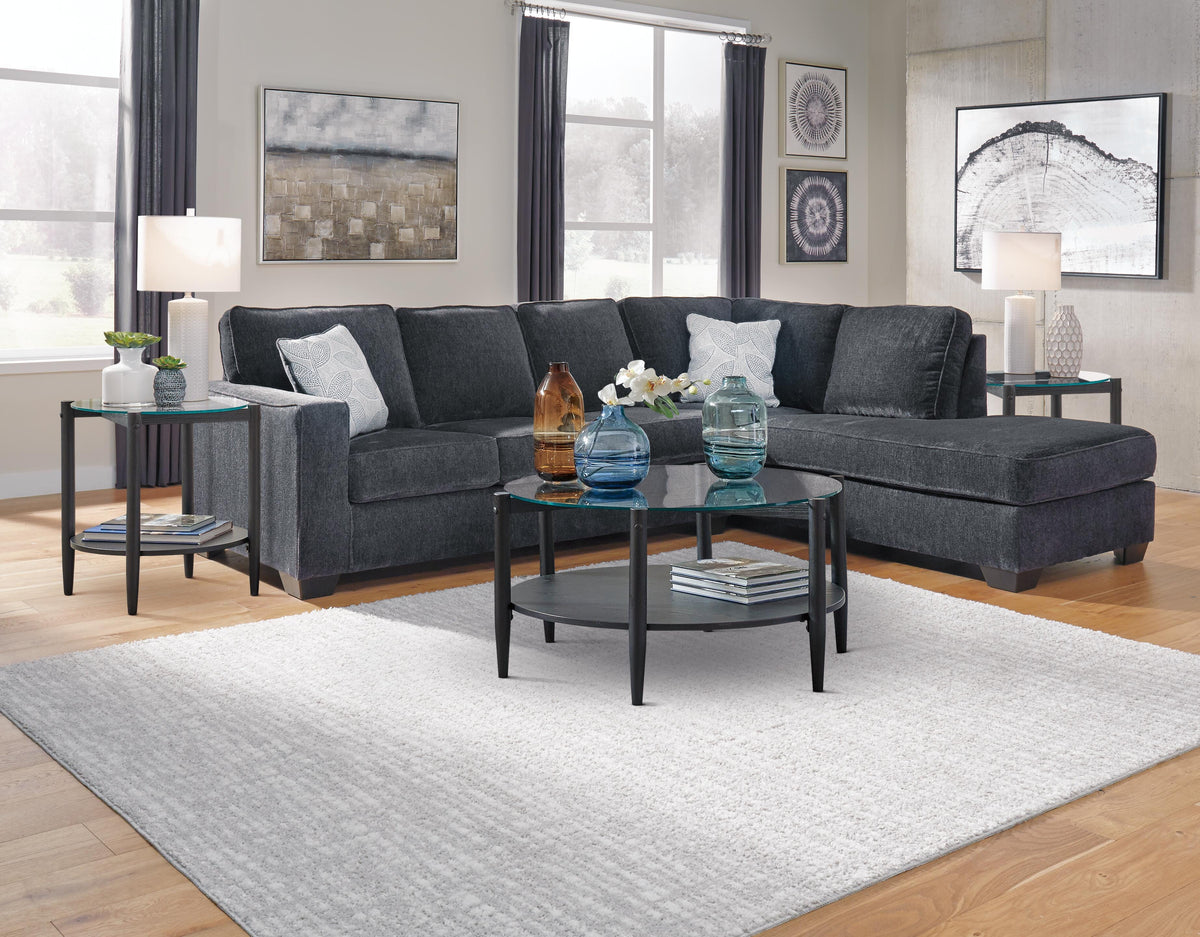 Altari 2-Piece Sleeper Sectional with Chaise (87213-SI) - Image 3