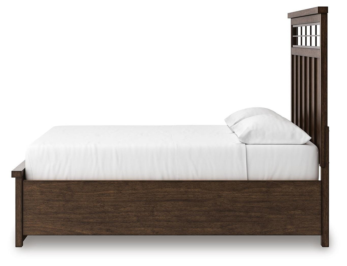 Taffenbrook Panel Storage Bed - Medium Brown  (B849-SI) - Image 9