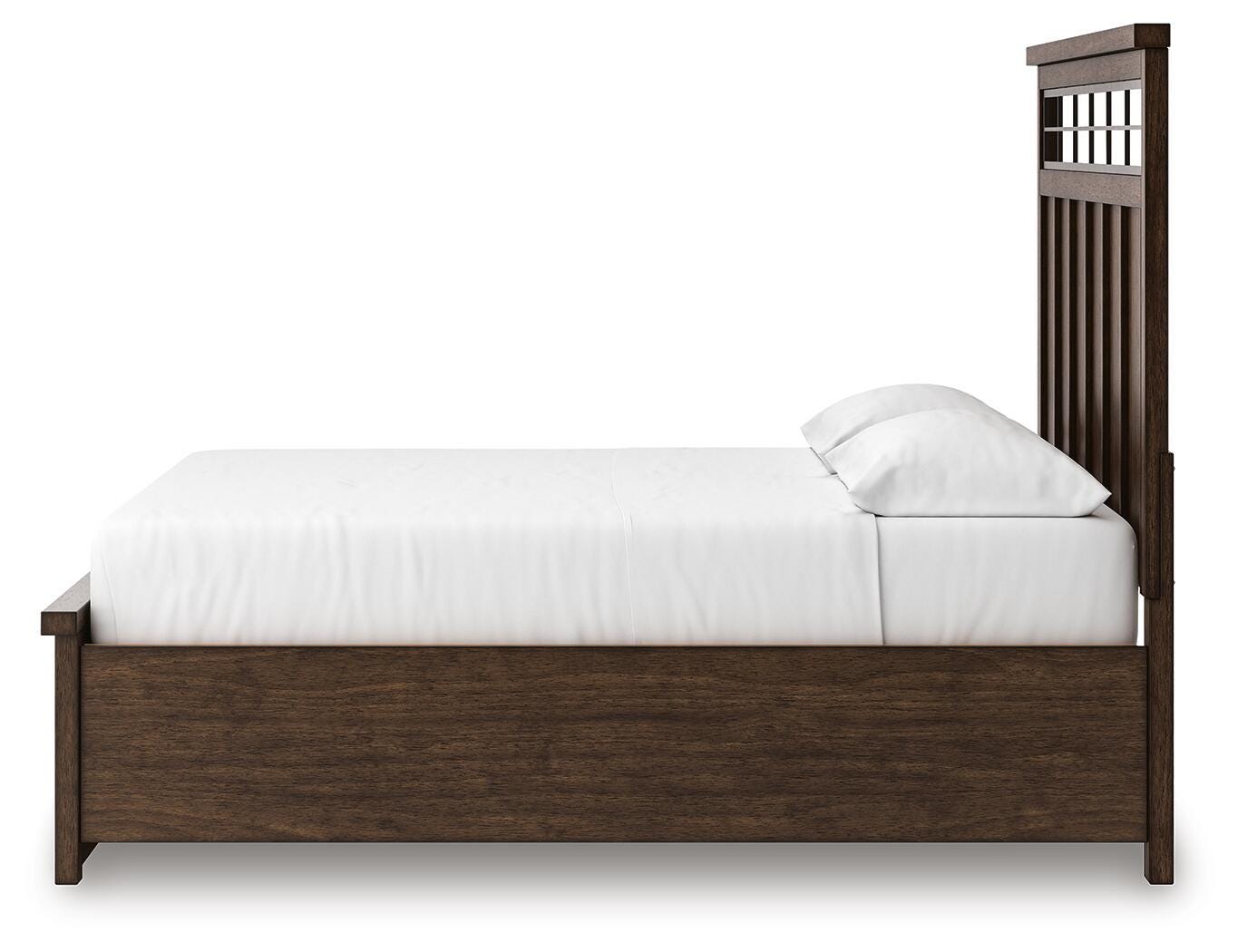 Taffenbrook Panel Storage Bed - Medium Brown  (B849-SI) - Image 9