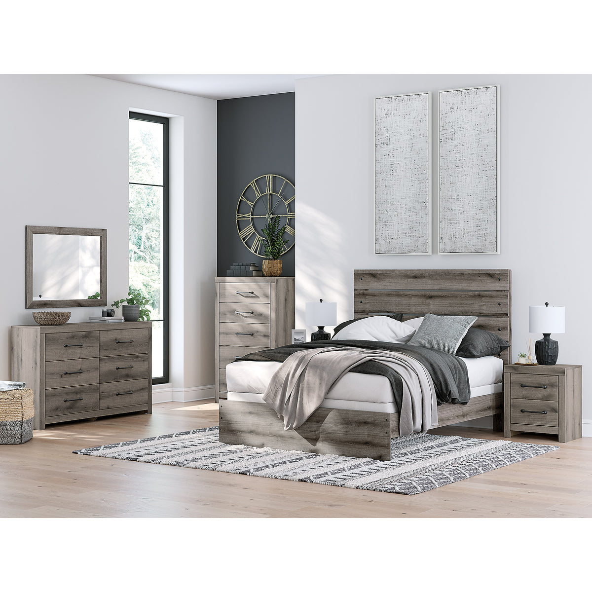 Graystorm Queen Panel Bed (PCB2405-SI) - Image 10
