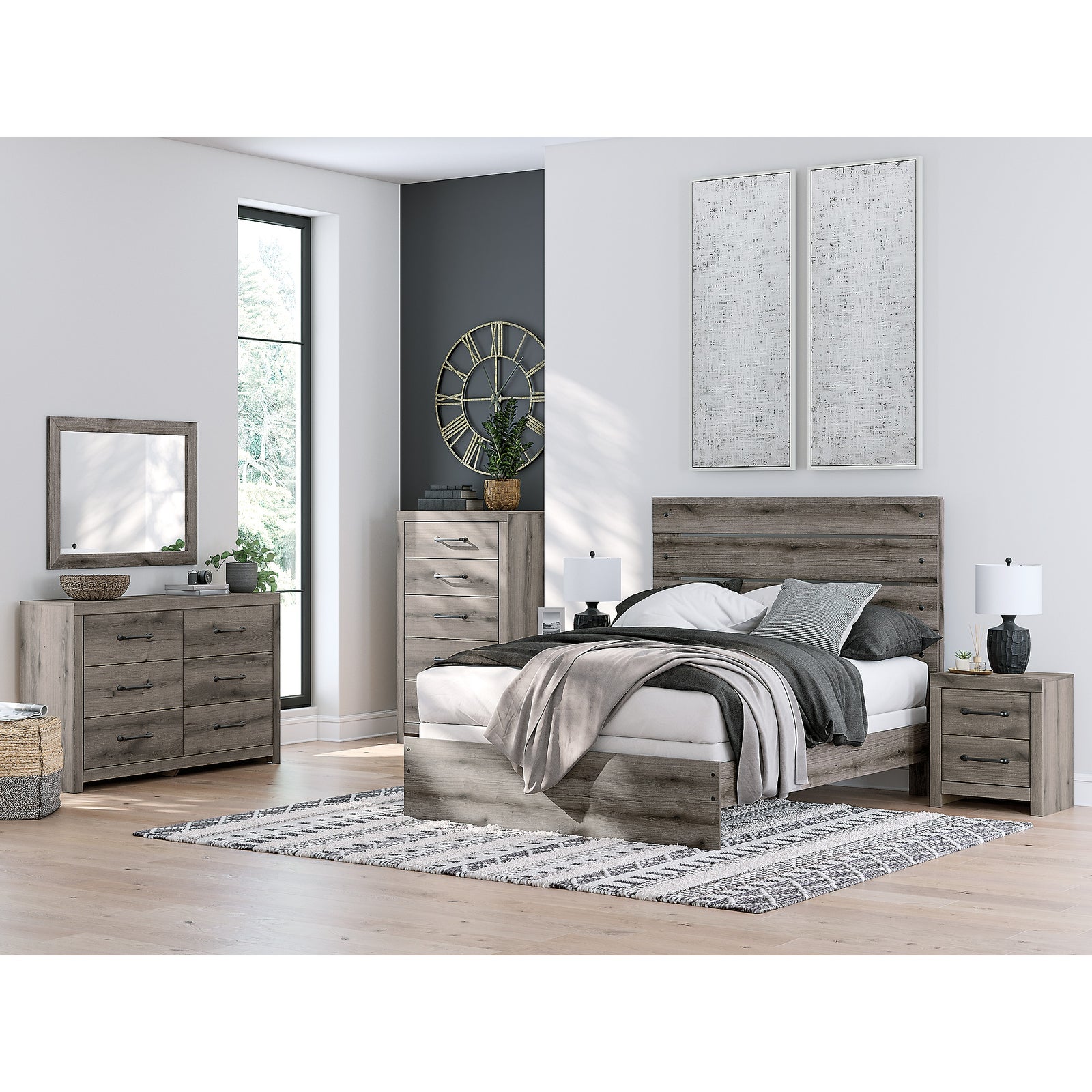 Graystorm Queen Panel Bed (PCB2405-SI) - Image 10