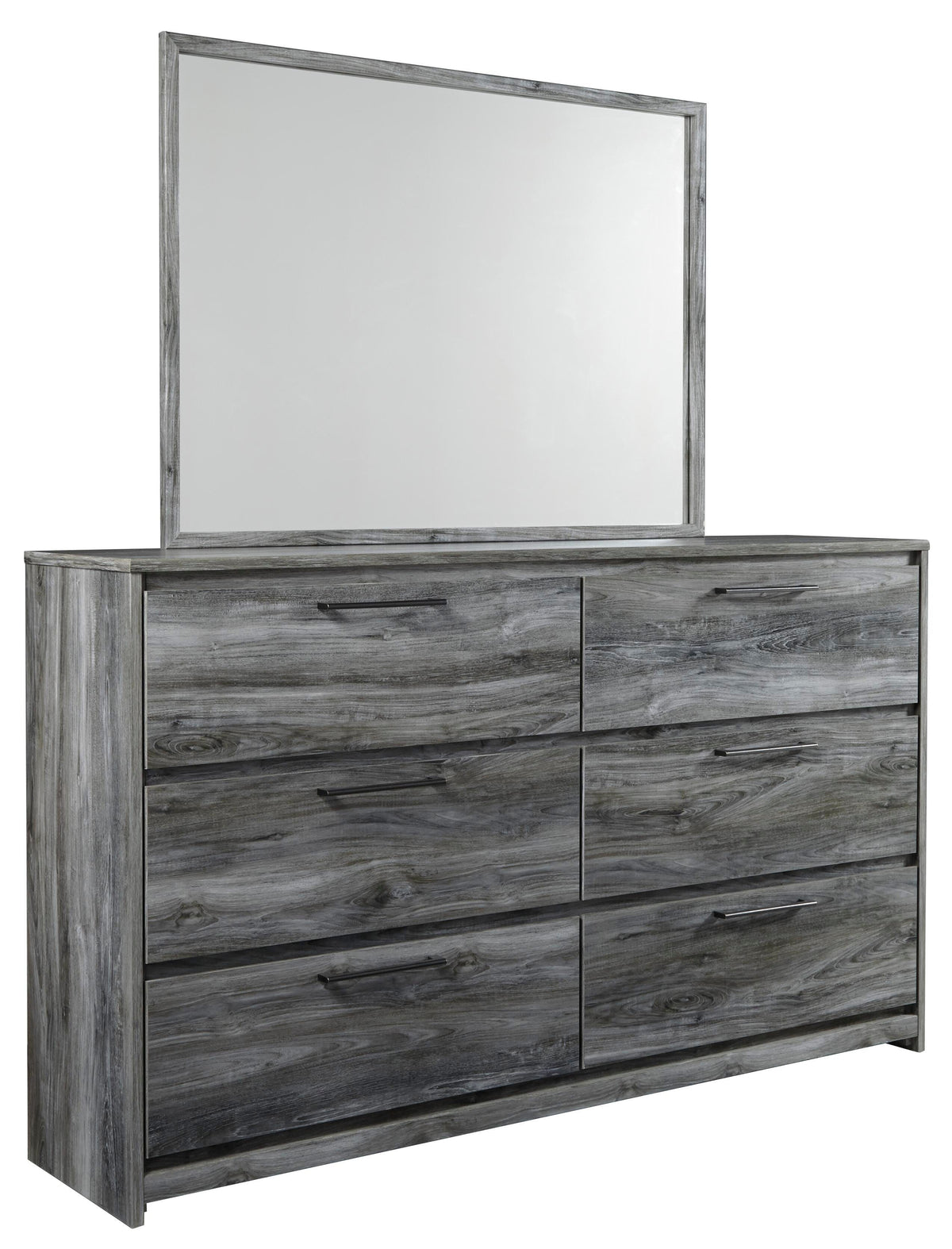 Baystorm Panel Bed, Dresser, Mirror and Nightstand - Gray  (B221-SI) - Image 2