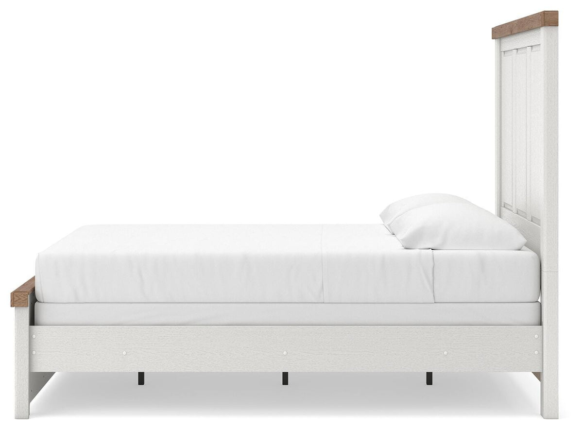 Savonport Panel Bed - White/Brown  (B4615-SI) - Image 6