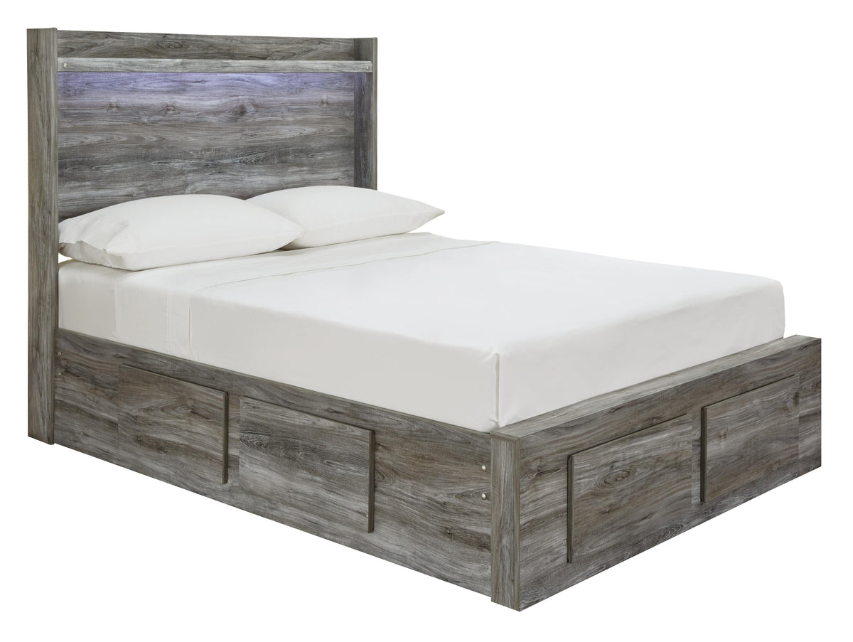 Baystorm Panel Storage Bed and Nightstand - Gray  (B221-SI) - Image 3