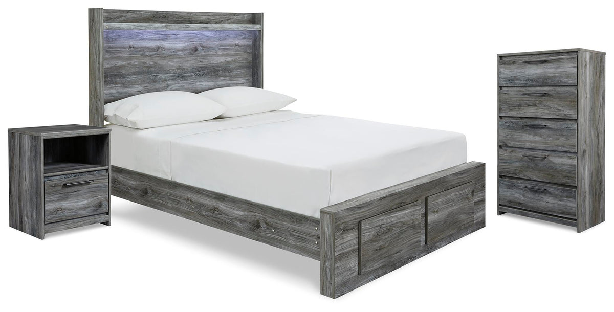 Baystorm Storage Bed, Chest and Nightstand (B221-SI)