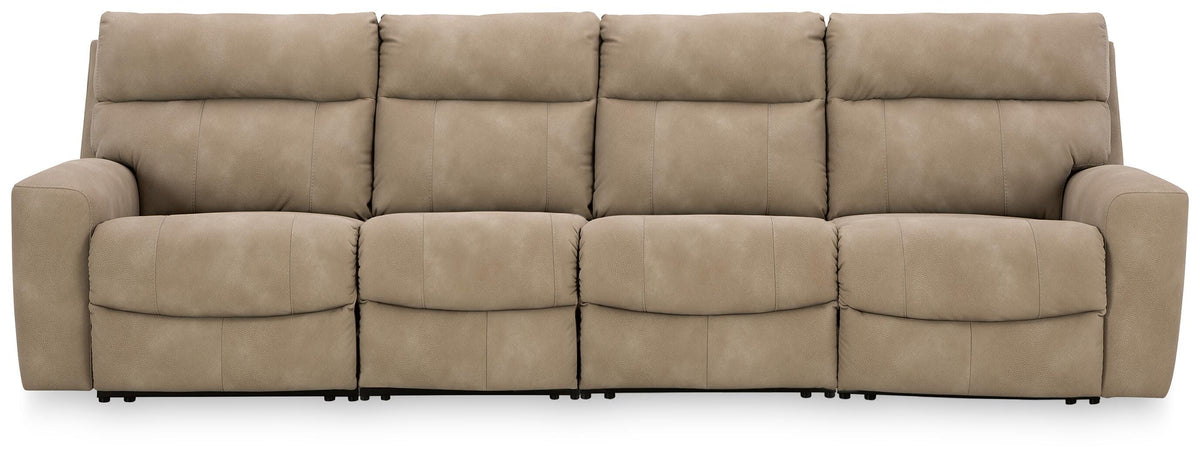 Next-Gen Durapella 4-Piece Power Reclining Sectional (61004-SI)