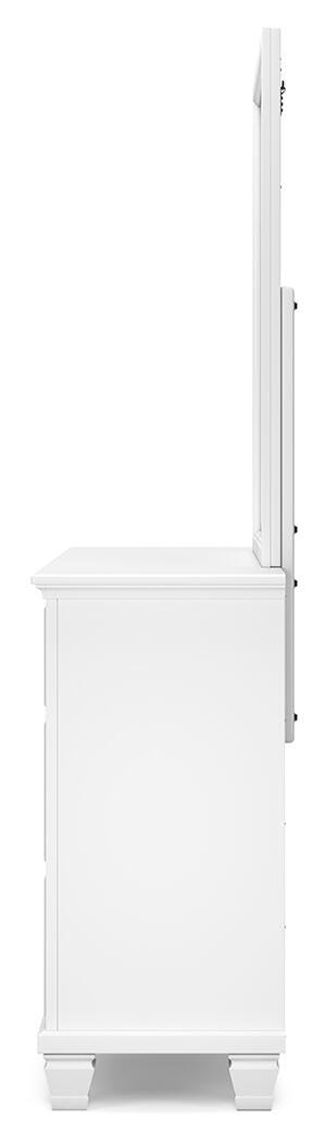 Fortman Panel Bed, Dresser, Mirror and Nightstand - White  (B680-SI) - Image 6
