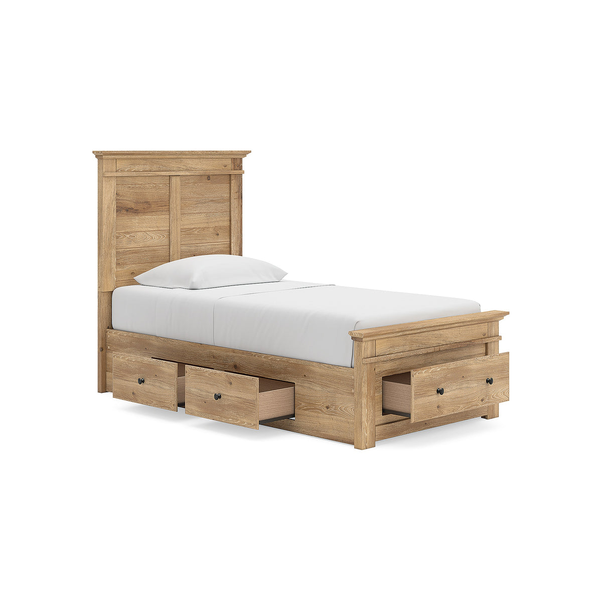 Makidern Twin Panel Storage Bed (PCB1170-SI) - Image 5