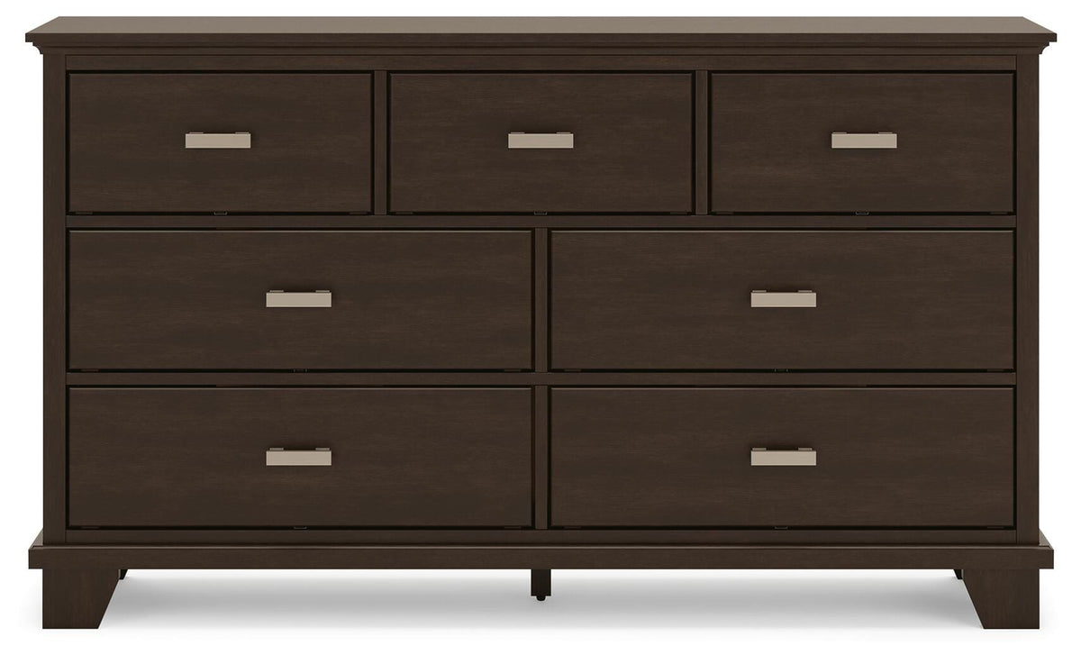 Covetown Dresser - Dark Brown  (B441-SI)