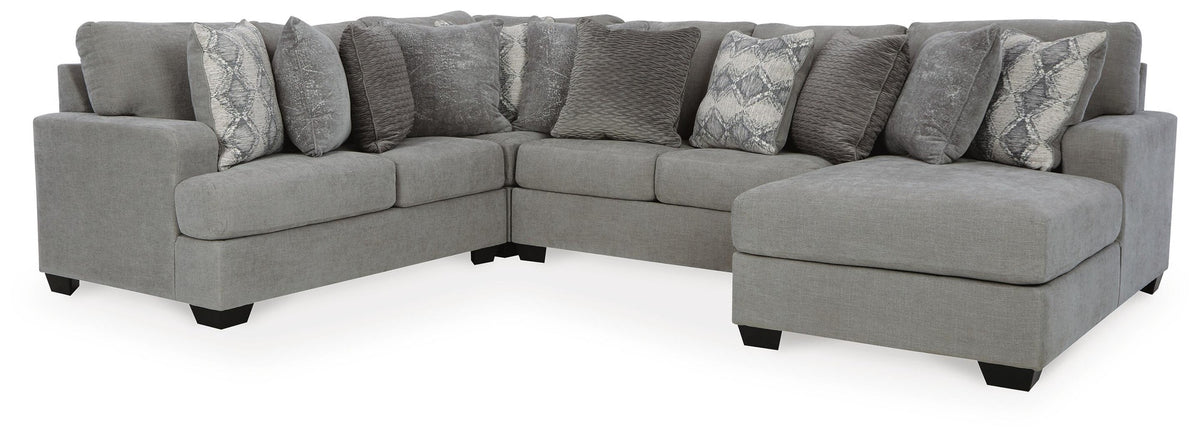 Keener 4-Piece Sectional with Chaise (11001-SI)