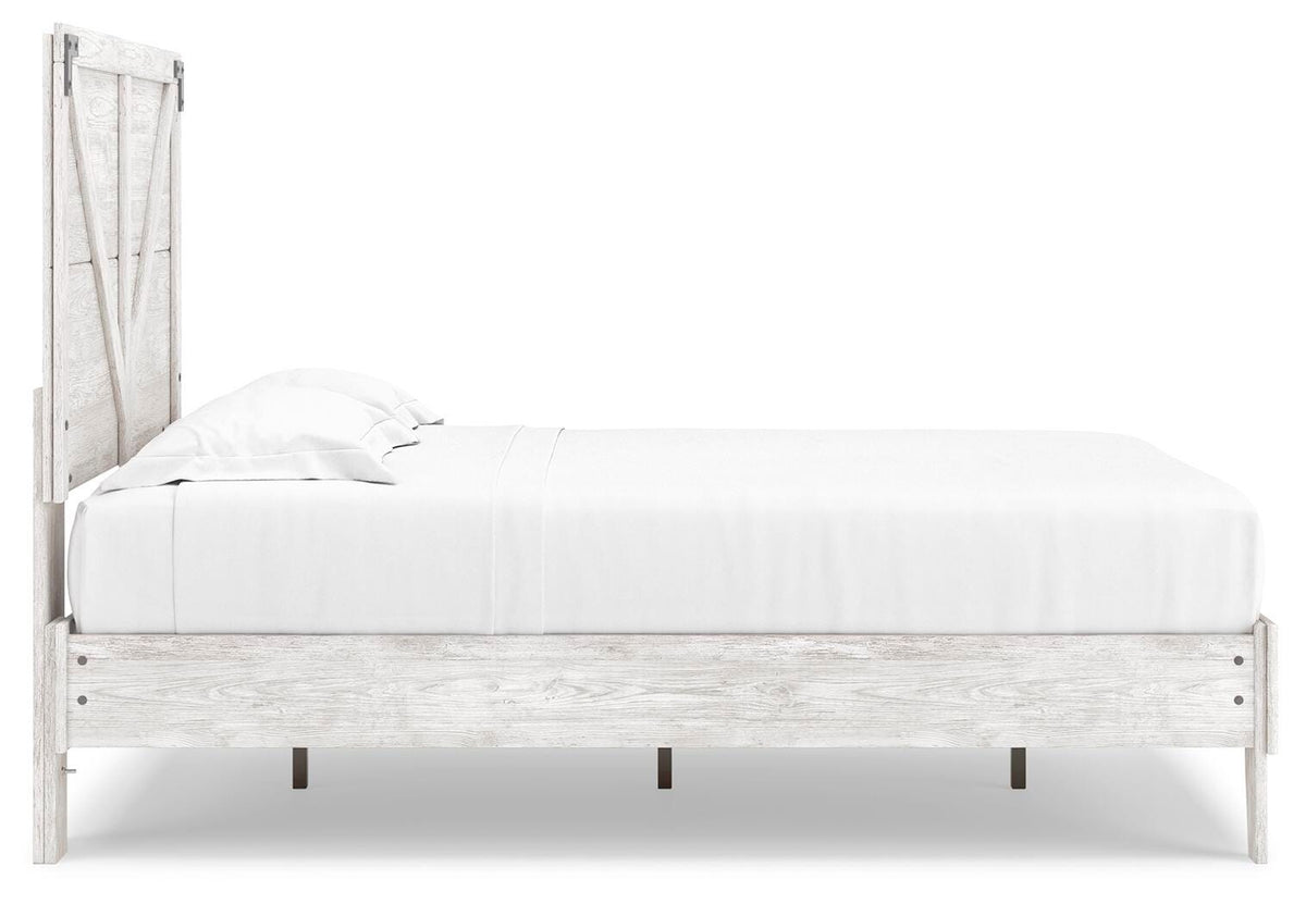 Shawburn Panel Bed with Chest - White/Brown  (EB4121-SI) - Image 4