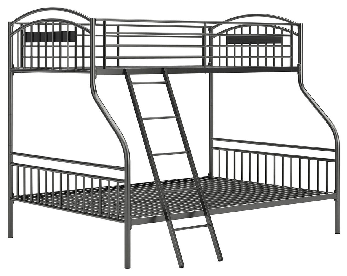 Lanceburg Twin over Full Bunk Bed with Ladder (PCB400-SI) - Image 3